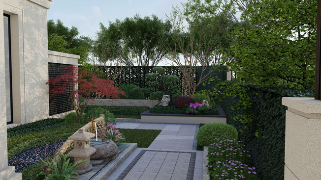 姚先生別墅花園設計施工案例