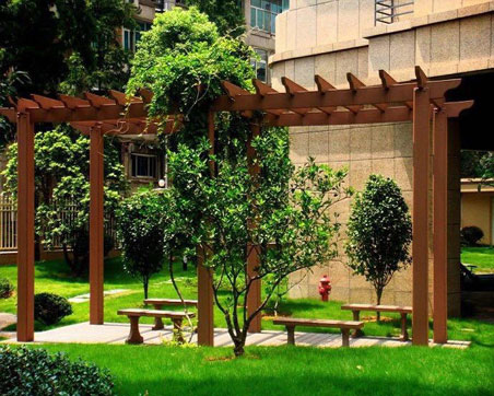 庭院木制花架實景圖1